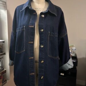 H&M Indigo Denim Shacket